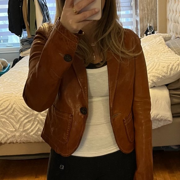 Z-Brand Leather Blazer - Picture 1 of 4